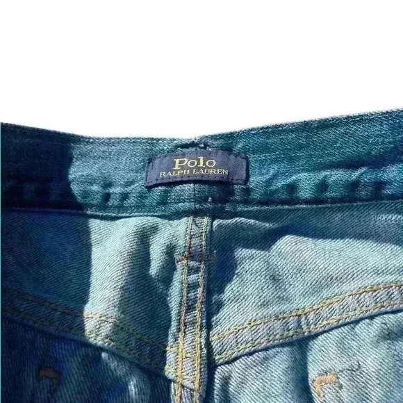 Polo Ralph Lauren Astor Slim Boyfriend Jeans Womens Size 31 X 29 Distressed Blue - Picture 4 of 11